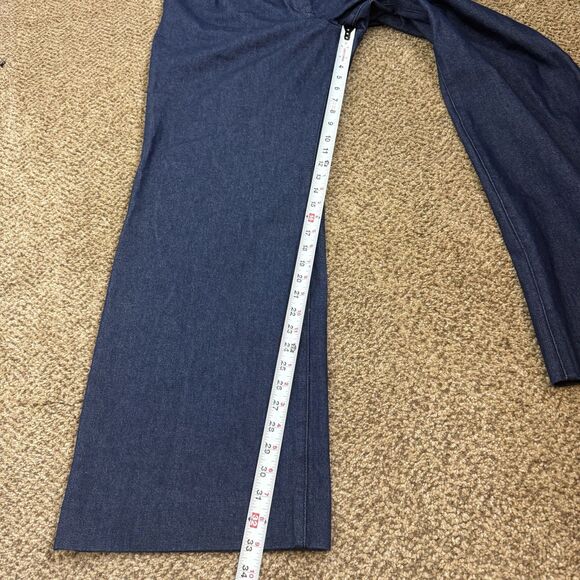 Favorite Daughter Vienna The Favorite Pant Dark Denim Jeans Wide Leg  Size 14 - Picture 8 of 12